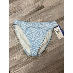 Becca Women's Large Blue Sky High Waist Bikini Bottoms Swimwear NWT
